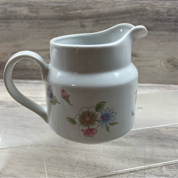 FTDA Japan Floral Pitcher "Especially for You!" 1989 Vintage Small White Pitcher - Picture 3 of 7
